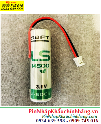 Saft LS14500 (Zắc PH2.0-2P), Pin nuôi nguồn Saft LS14500 AA 2600mAh, Xuất xứ PHÁP